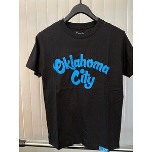 NWT Men’s OKC Thunder Script Black Cookies Shirt  Size Small